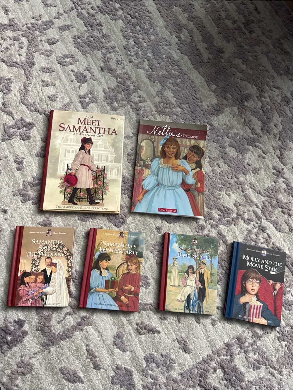 Vintage American Girl Pleasant Company Samantha Nellie Molly Book Lot 6 Books